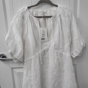 FRAME White Eyelet Dress